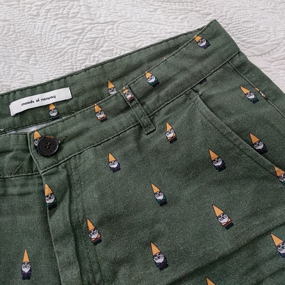 M.O.N. Green Gnome shorts moving- make me an offer